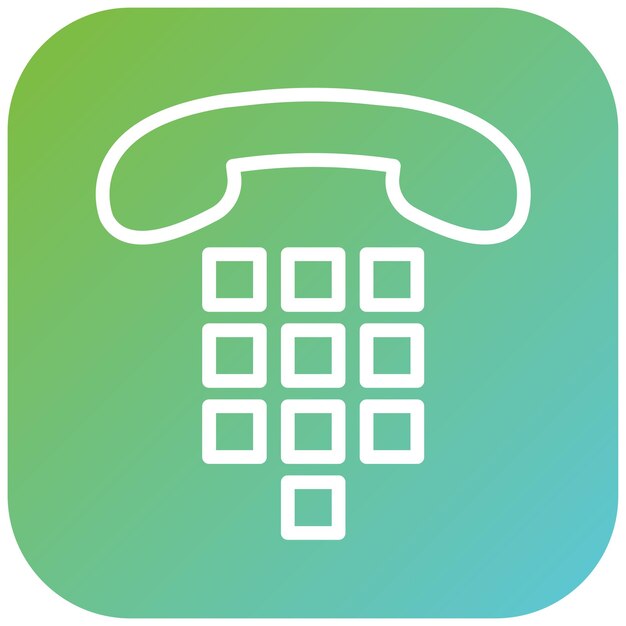 Vectorontwerp Auto Dialer Icon Style
