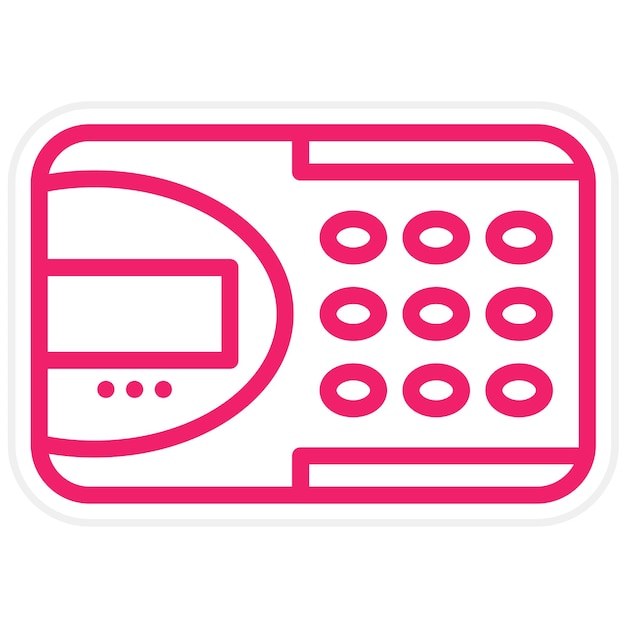 Vectorontwerp Auto Dialer Icon Style