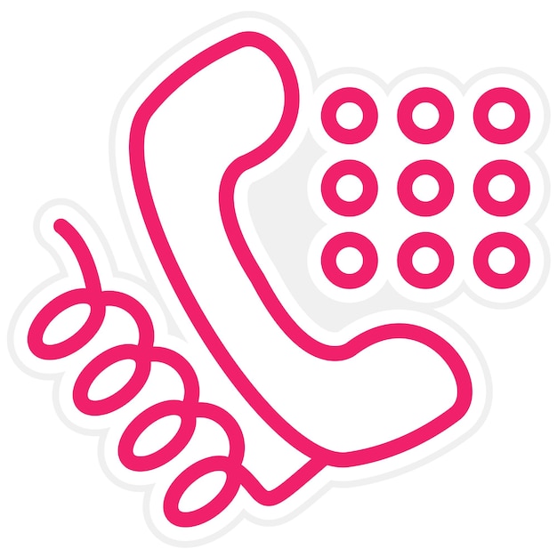 Vectorontwerp Auto Dialer Icon Style