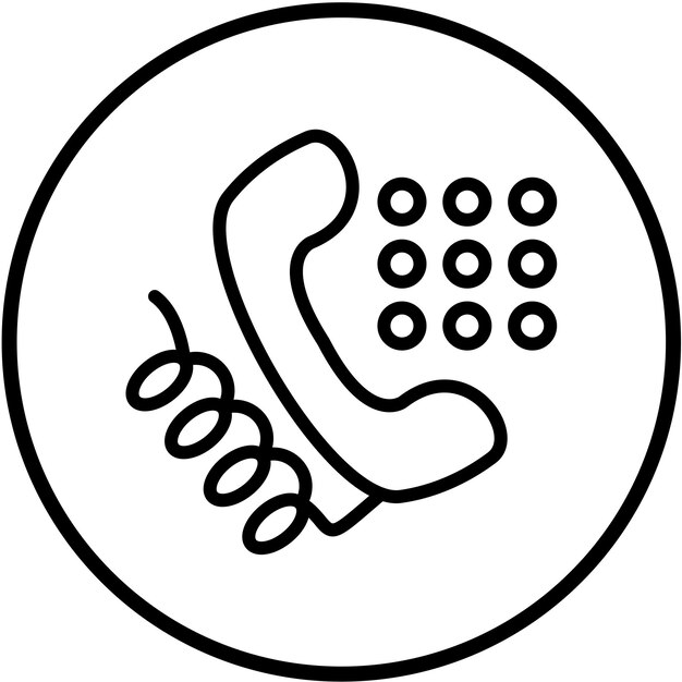 Vectorontwerp Auto Dialer Icon Style
