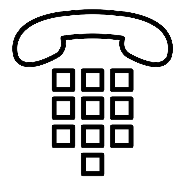 Vectorontwerp Auto Dialer Icon Style