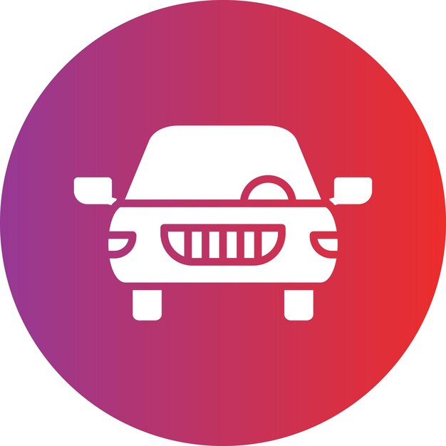 Vectorontwerp Auto Icon Stijl