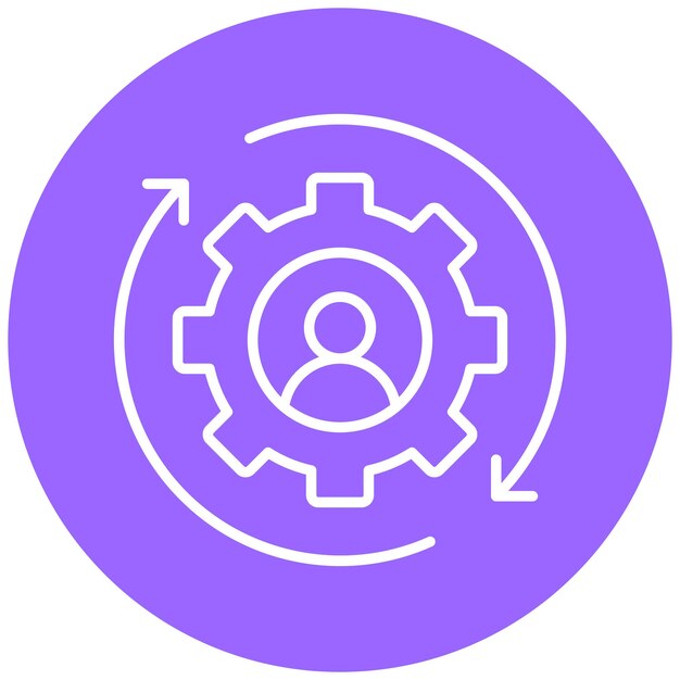 Vectorontwerp Autobiografie Icon Stijl