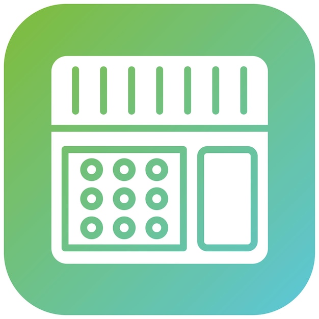 Vectorontwerp Autodialer Icon Stijl