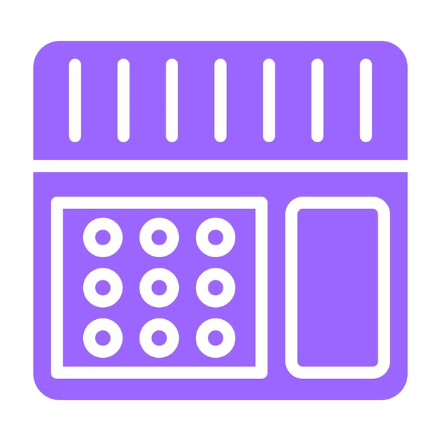 Vectorontwerp Autodialer Icon Stijl