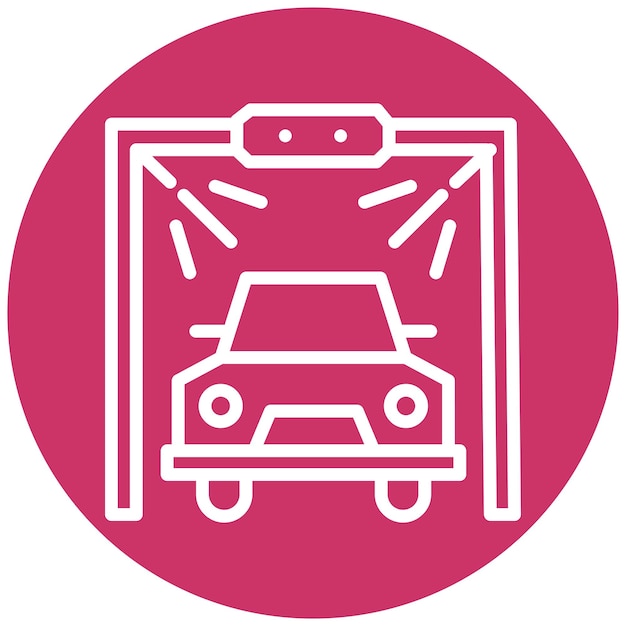 Vectorontwerp Automated Car Wash Icon Style
