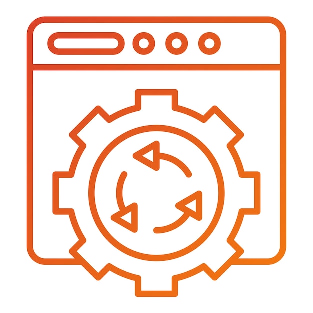 Vectorontwerp Automatie Icon Stijl
