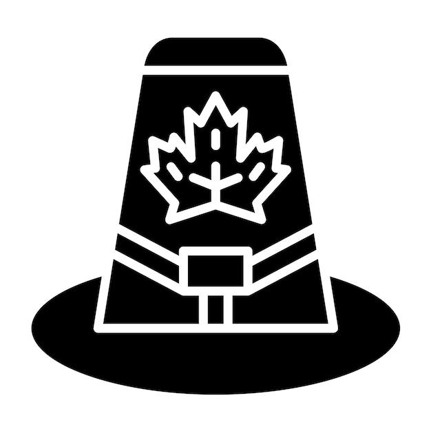 Vectorontwerp Autumn Hat Icon Style