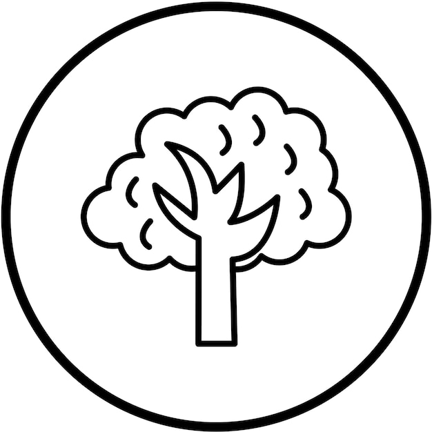 Vectorontwerp Autumn Tree Icon Style