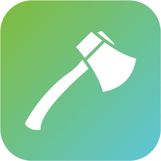 Vectorontwerp Axe Icon Style