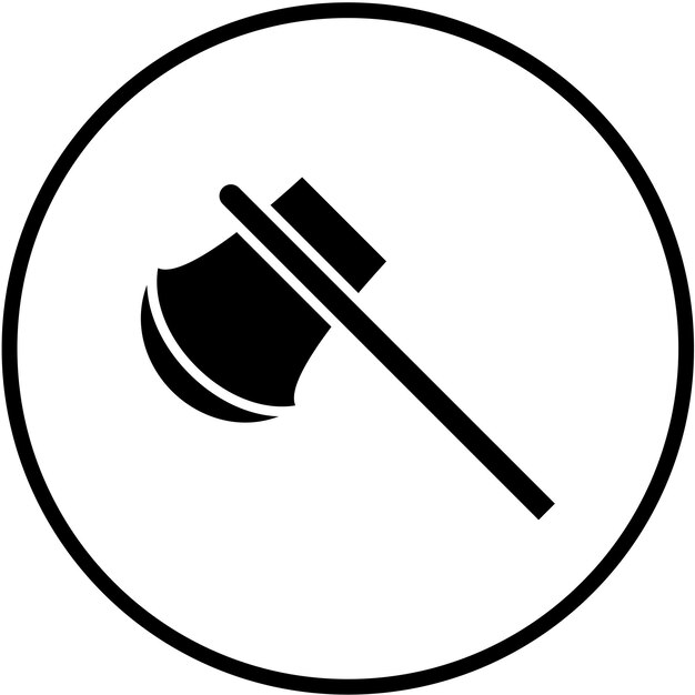 Vectorontwerp Axe Icon Style