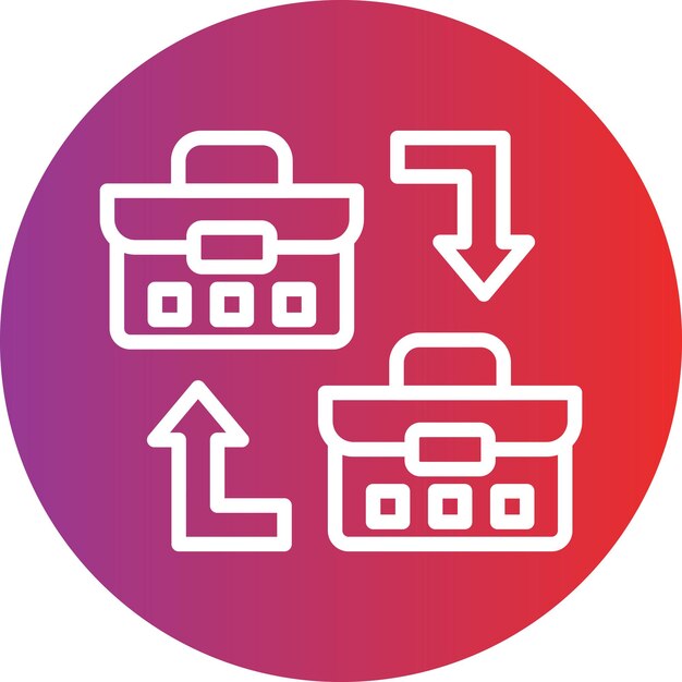 Vectorontwerp B2B Icon Style