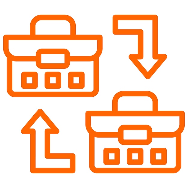 Vectorontwerp B2B Icon Style