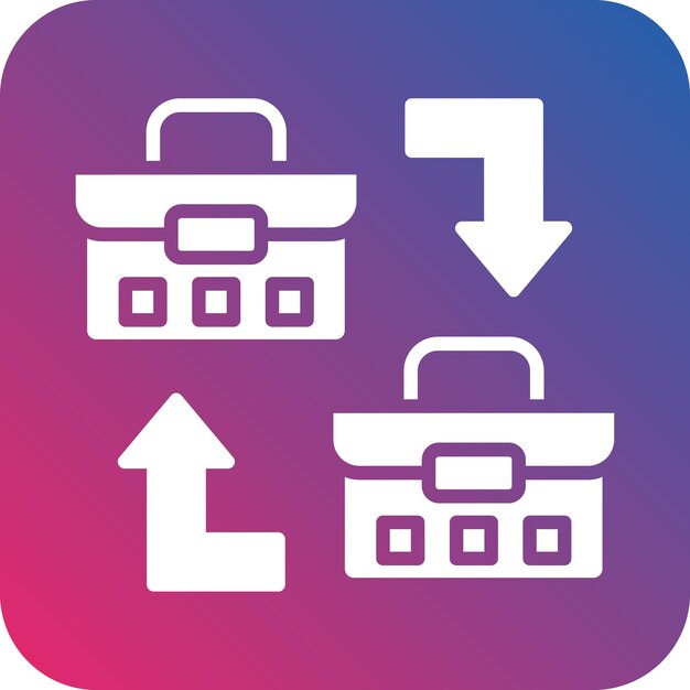 Vectorontwerp B2B Icon Style