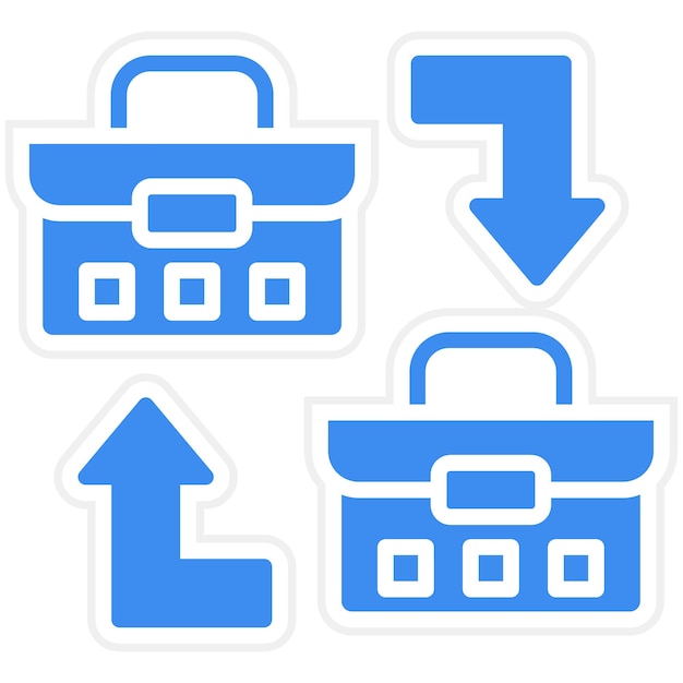 Vectorontwerp B2B Icon Style