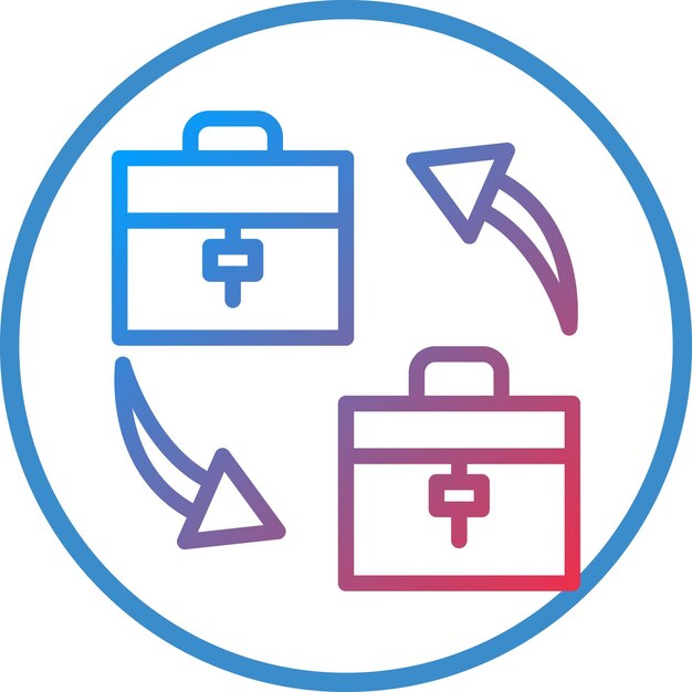 Vectorontwerp B2B Icon Style