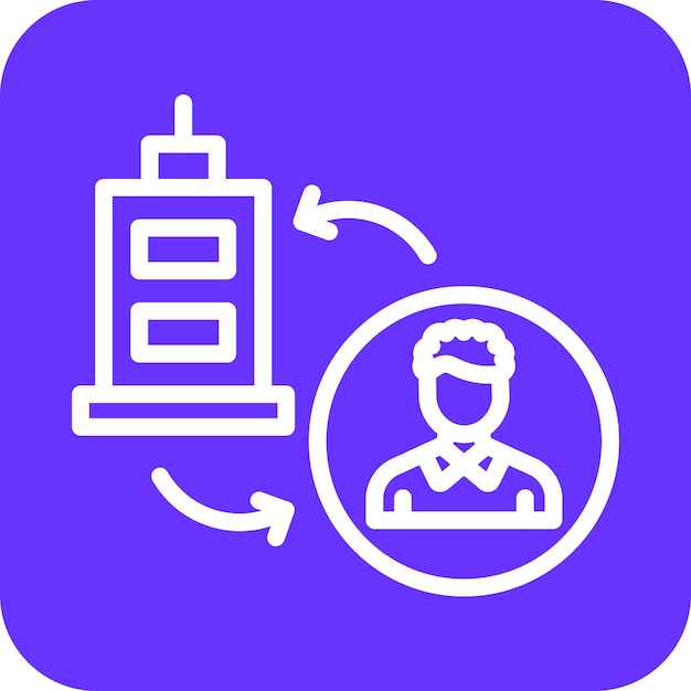 Vectorontwerp B2C Icon Style