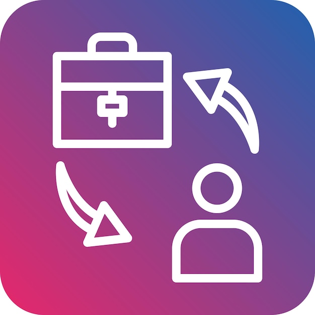 Vectorontwerp B2C Icon Style