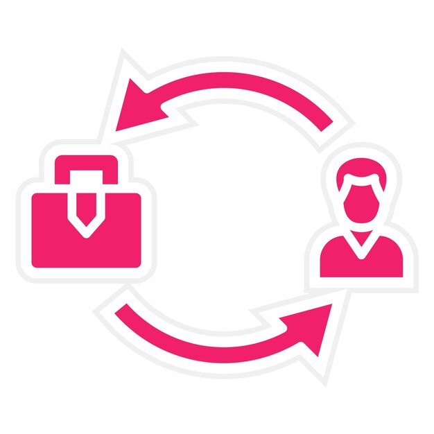 Vectorontwerp B2C Icon Style