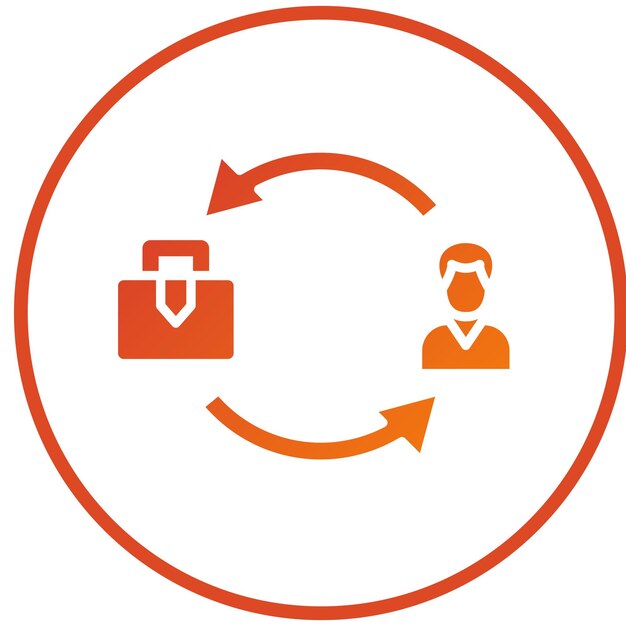 Vectorontwerp B2C Icon Style