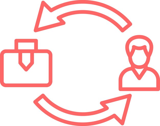 Vectorontwerp B2C Icon Style
