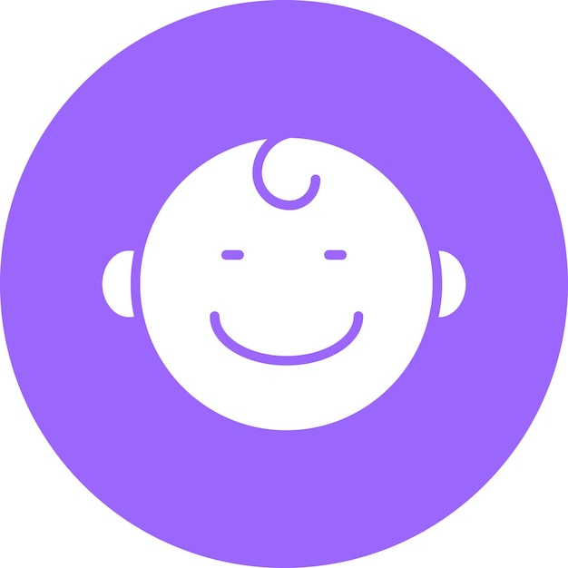 Vectorontwerp Baby Smile Icon Style