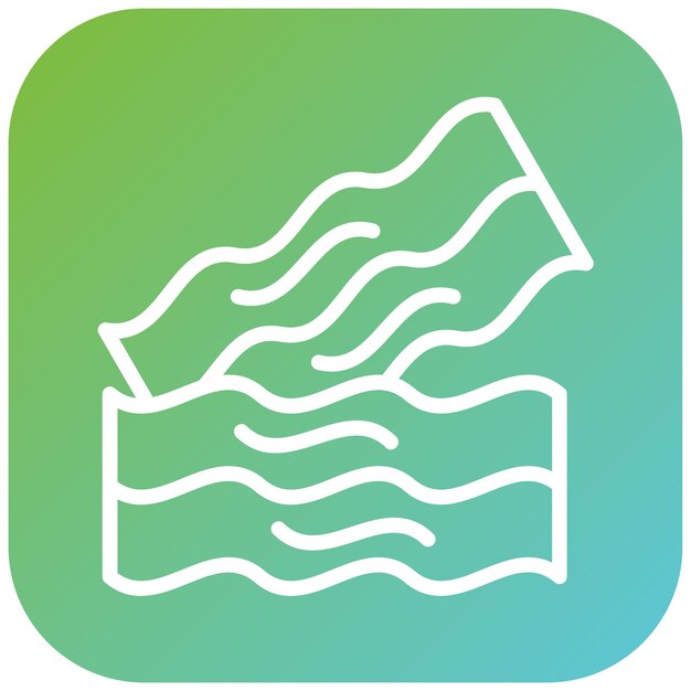 Vectorontwerp Bacon Icon Stijl