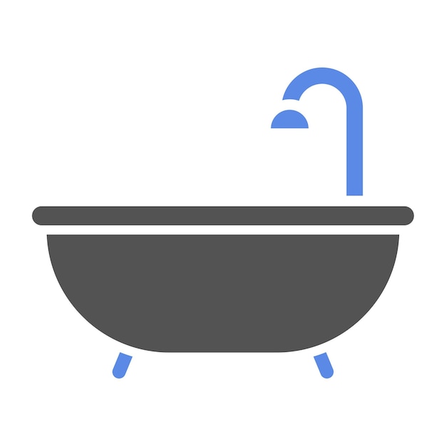 Vectorontwerp Badkuip Icon Style