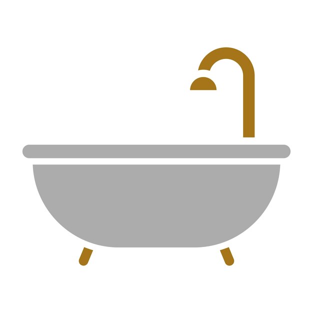 Vectorontwerp Badkuip Icon Style