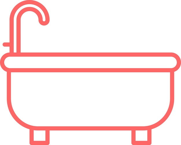 Vectorontwerp Badkuip Icon Style