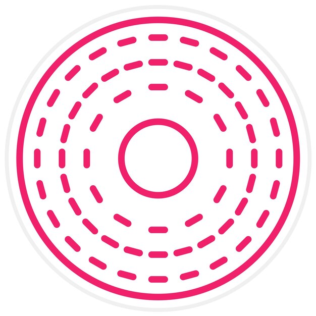 Vectorontwerp Bagel Icon Stijl