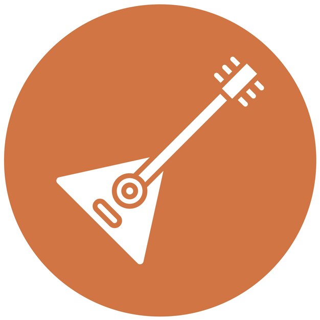 Vectorontwerp Balalaika Icon Style
