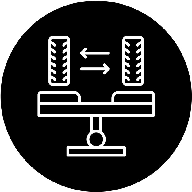 Vector vectorontwerp balansering icoon stijl