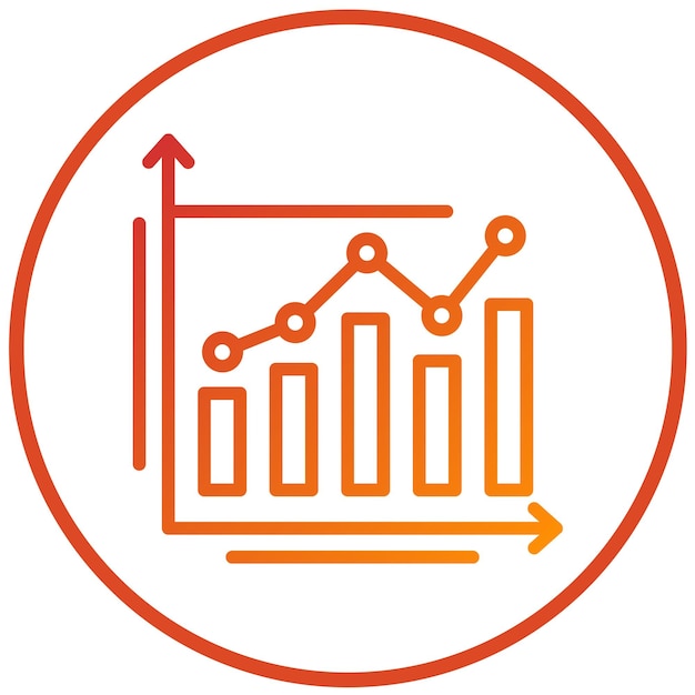 Vectorontwerp Bar Graph Icon Style