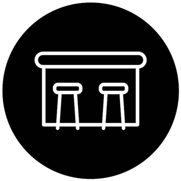 Vectorontwerp Bar Table Icon Style