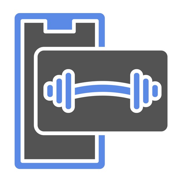 Vectorontwerp Barbell Icon Style