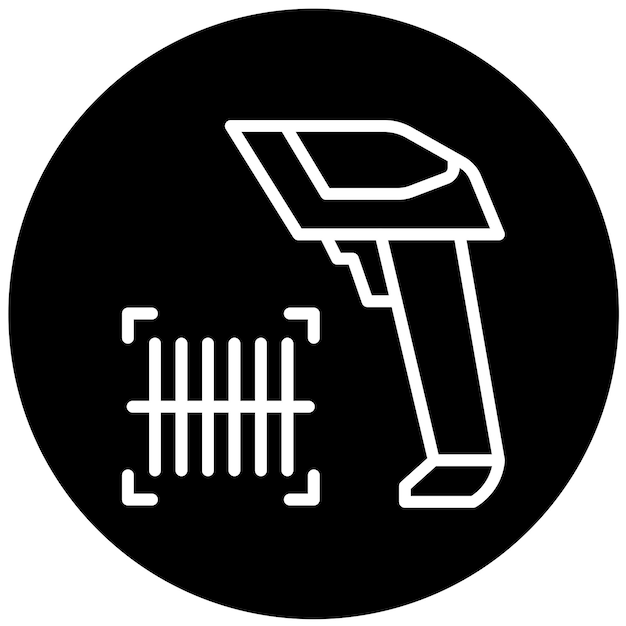 Vectorontwerp Barcode Scanner Icon Style