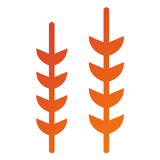 Vector vectorontwerp barley icon style