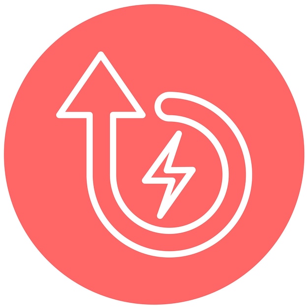 Vectorontwerp Battery Backup Icon Style