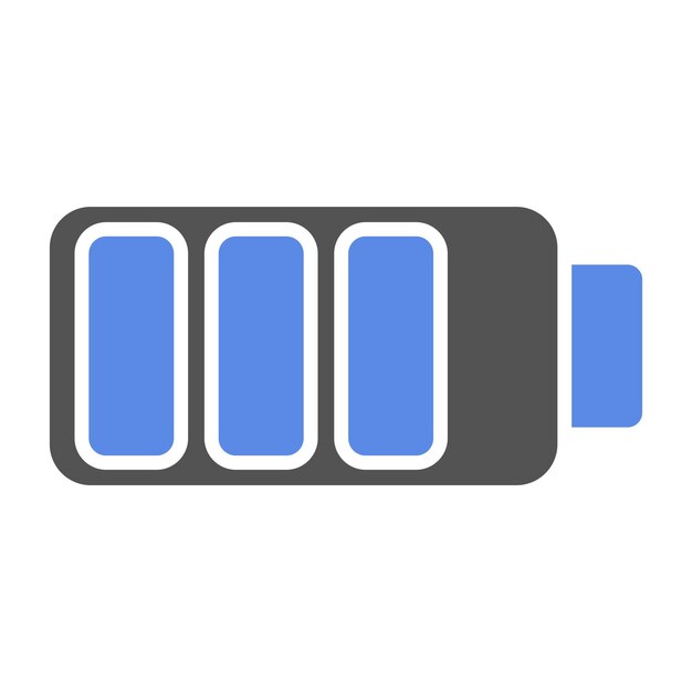 Vector vectorontwerp battery icon style