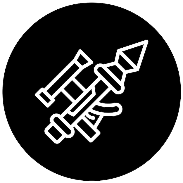 Vector vectorontwerp bazooka icon style