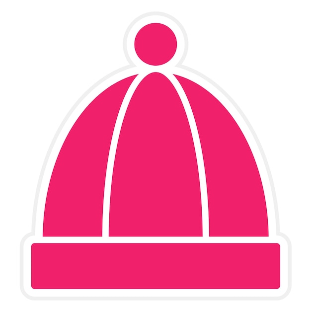 Vectorontwerp Beanie Icon Style