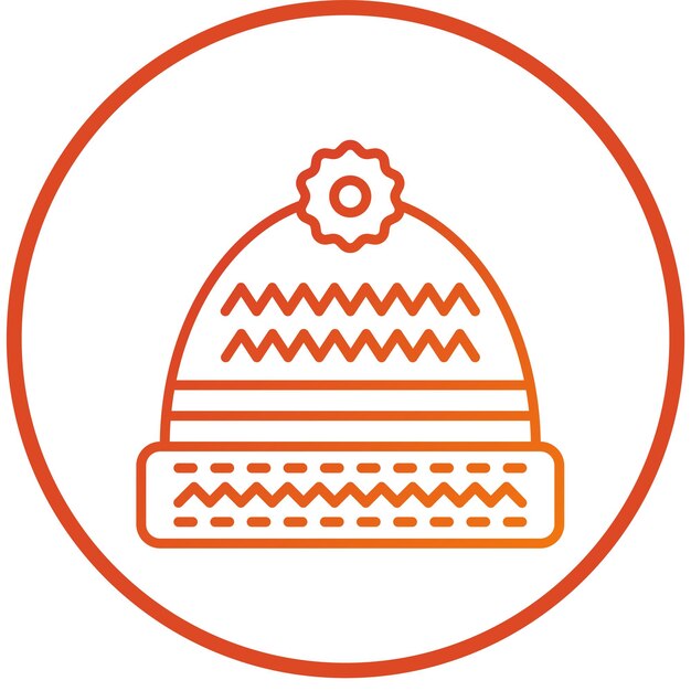 Vectorontwerp Beanie Icon Style