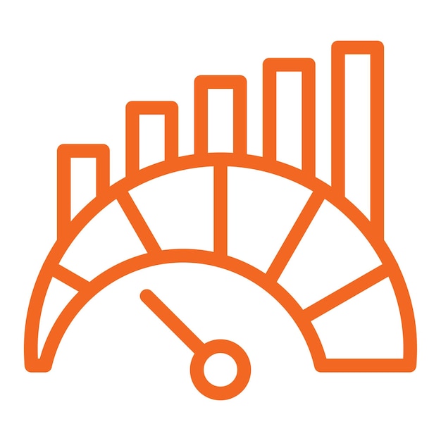 Vectorontwerp Benchmark Icon Style