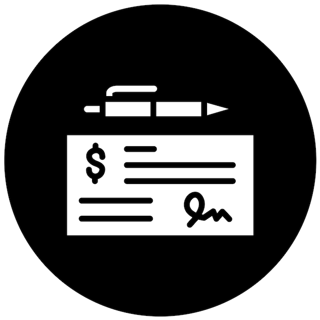 Vectorontwerp Betalingscontrole Icon Stijl