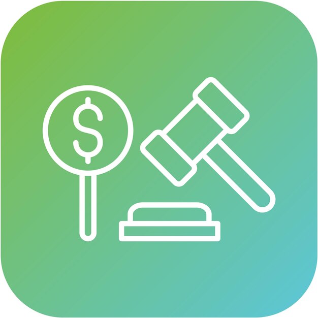 Vectorontwerp Bid Icon Style