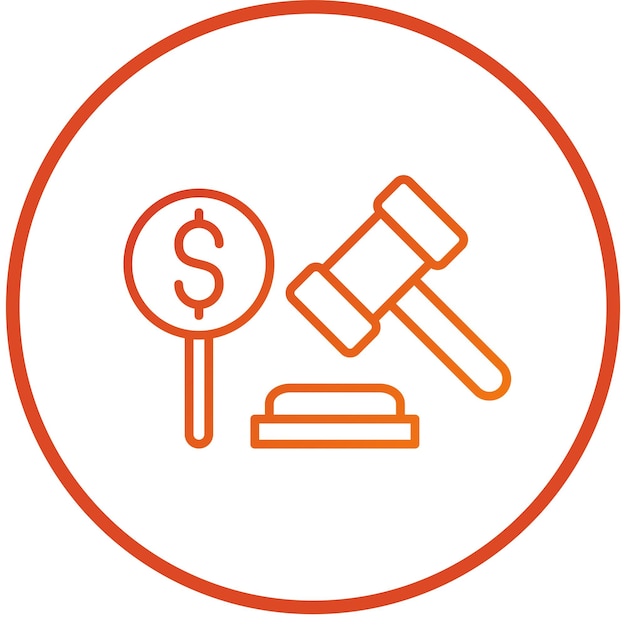Vectorontwerp Bid Icon Style