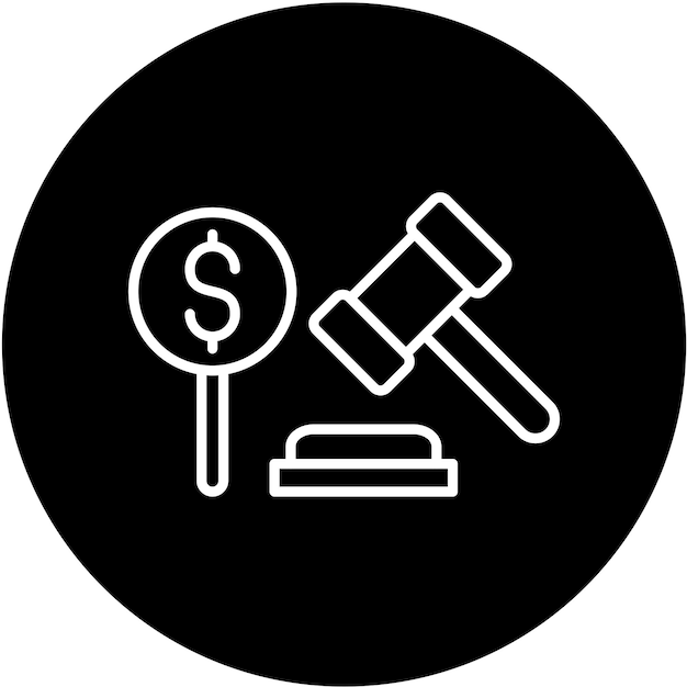 Vectorontwerp Bid Icon Style