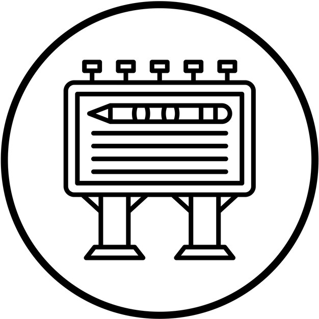 Vectorontwerp Billboardontwerp Icon Stijl