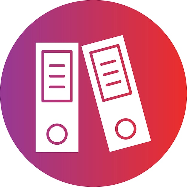 Vectorontwerp Binders Icon Style